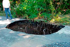 Sinkhole repair in Nasheville, NC